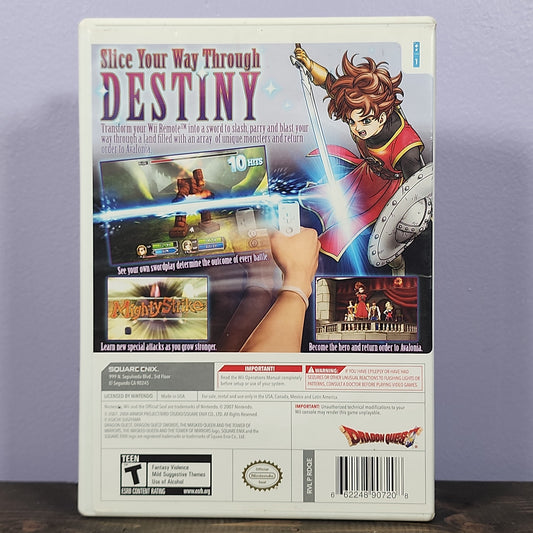 Nintendo Wii - Dragon Quest Swords: The Masked Queen and the Tower of Mirrors Retrograde Collectibles CIB, Dragon Quest, Eighting, Genius Sonority Inc, JRPG, Nintendo, RPG, T Rated, Wii Preowned Video Game