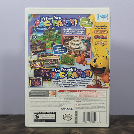 Nintendo Wii - Pac-Man Party Retrograde Collectibles Adventure, CIB, E10 Rated, Minigame, Namco, Nintendo Wii, Pac-Man Series, Party, Wii Preowned Video Game