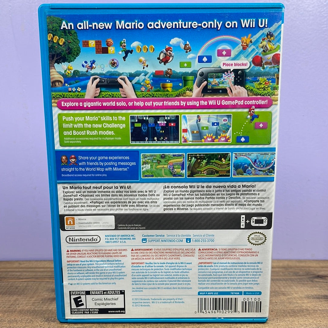 Nintendo Wii U - New Super Mario Bros. U Retrograde Collectibles action, CIB, E Rated, Luigi, Mario, Nintendo Wii U, platformer, Wii U, WiiU Preowned Video Game 