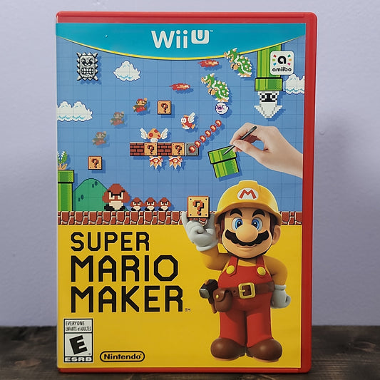 Nintendo Wii U - Super Mario Maker Retrograde Collectibles Amiibo Compatible, Amiibo Support, CIB, E Rated, Nintendo Wii U, Super Mario Series Preowned Video Game 