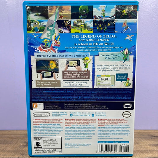 Nintendo Wii U - The Legend of Zelda: Wind Waker HD [Nintendo Selects] Retrograde Collectibles Action, Adventure, CIB, E10 Rated, Hyrule, Legend of Zelda, Nintendo, Nintendo Wii U, Remake, RPG, W Preowned Video Game 