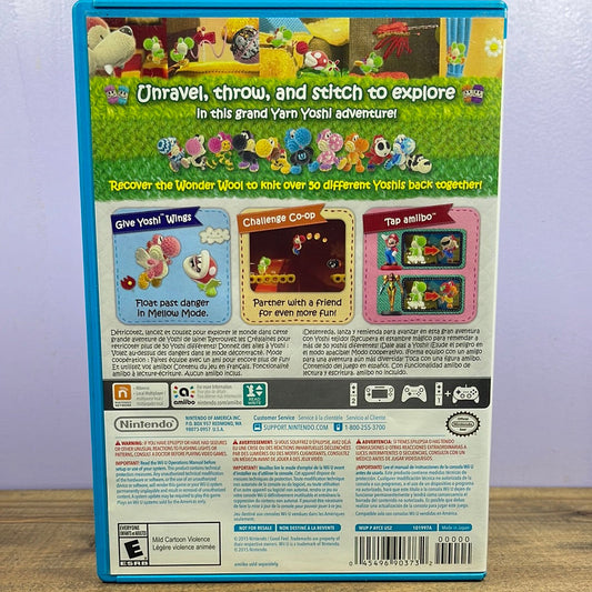 Nintendo Wii U - Yoshi's Woolly World Retrograde Collectibles Amiibo Compatible, Amiibo Support, CIB, E Rated, Mii, Nintendo Wii U, Wii U, WiiU, Yoshi Preowned Video Game