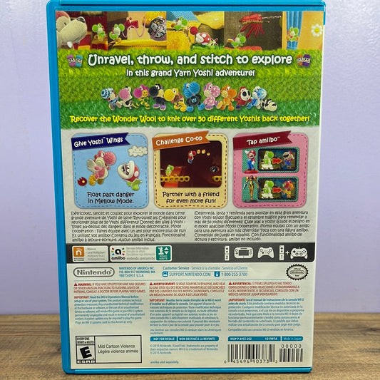 Nintendo Wii U - Yoshi's Woolly World Retrograde Collectibles Amiibo Compatible, Amiibo Support, CIB, E Rated, Mii, Nintendo Wii U, Wii U, WiiU, Yoshi Preowned Video Game 