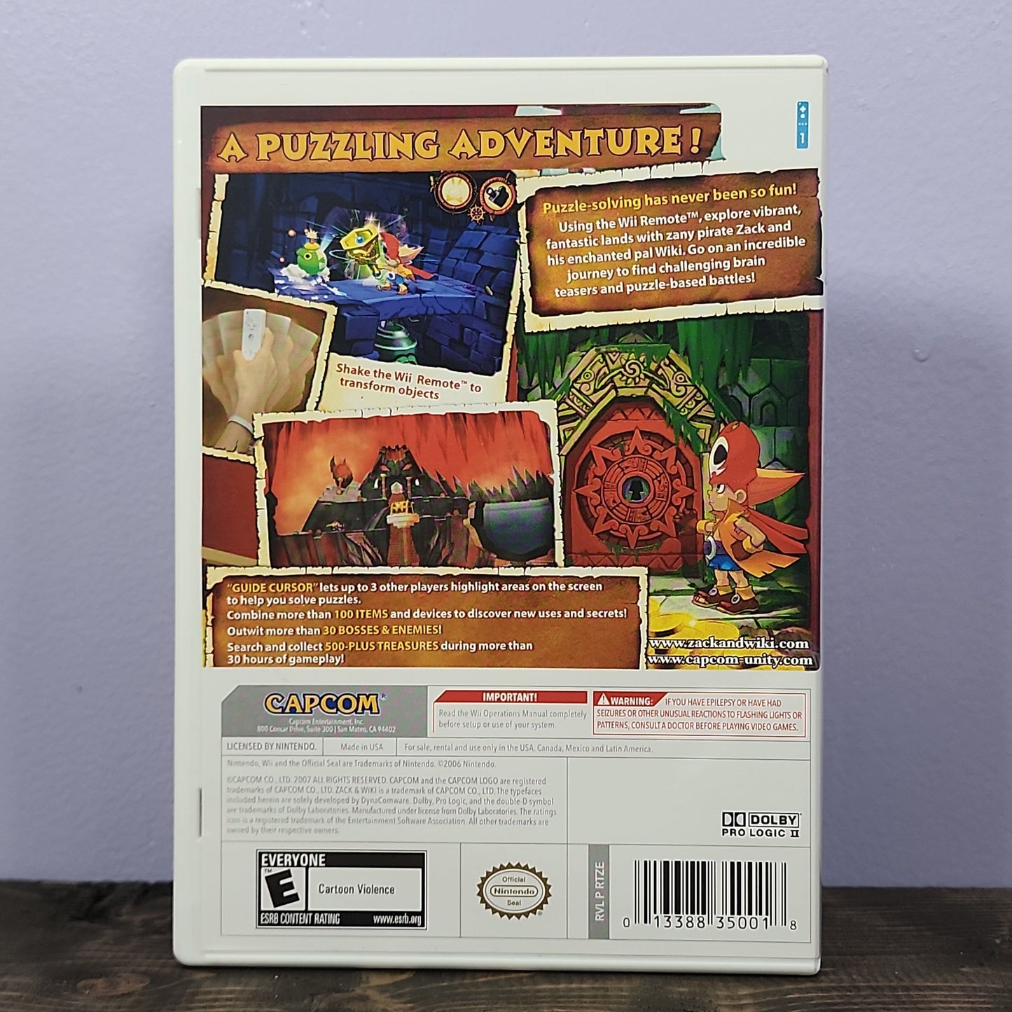 Nintendo Wii - Zack and Wiki: Quest for Barbaros' Treasure Retrograde Collectibles Adventure, Capcom, CIB, E Rated, Nintendo Wii, Point-and-Click, Puzzle, Wii Preowned Video Game