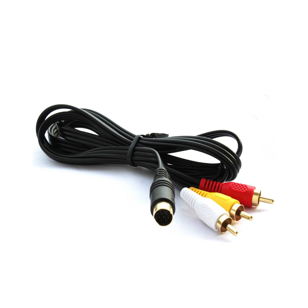 Old Skool | AV CABLE FOR SATURN | 6 FT CABLE Retrograde Collectibles Accessory, AV Cable, Cables, Saturn, Sega Cables