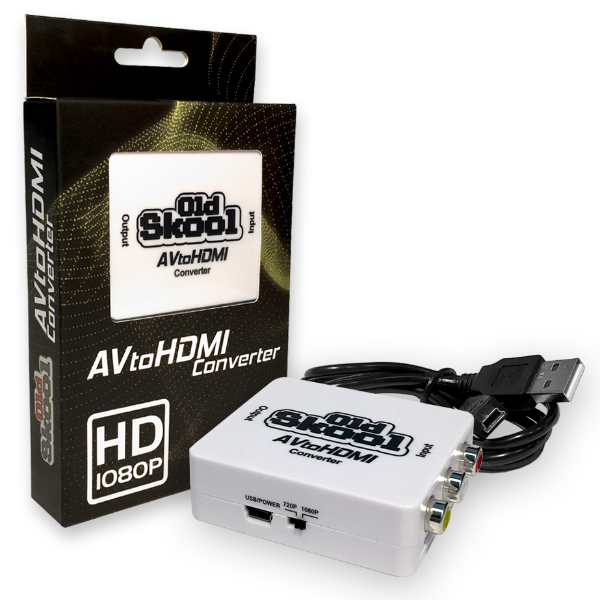 Old Skool | AV-to-HDMI Adapter Retrograde Collectibles Adapter, AV, Cables, HDMI Adapter