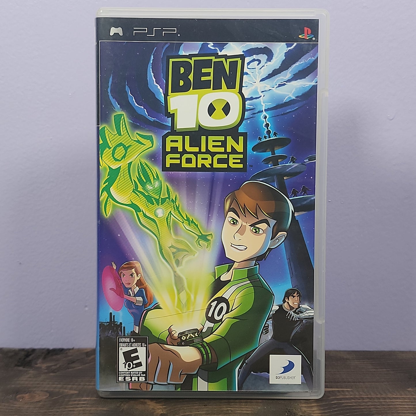 PSP - Ben 10 Alien Force Retrograde Collectibles Beat 'Em Up, Ben 10, CIB, D3Publisher, E10 Rated, Monkey Bar Games, Playstation Portable, PSP Preowned Video Game