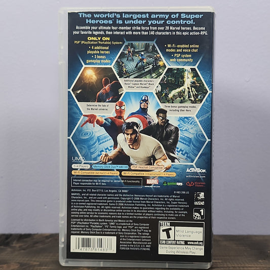 PSP - Marvel Ultimate Alliance Retrograde Collectibles Action, Activision, CIB, Marvel, Playstation Portable, PSP, Raven Software, RPG, Superhero, T Rated Preowned Video Game