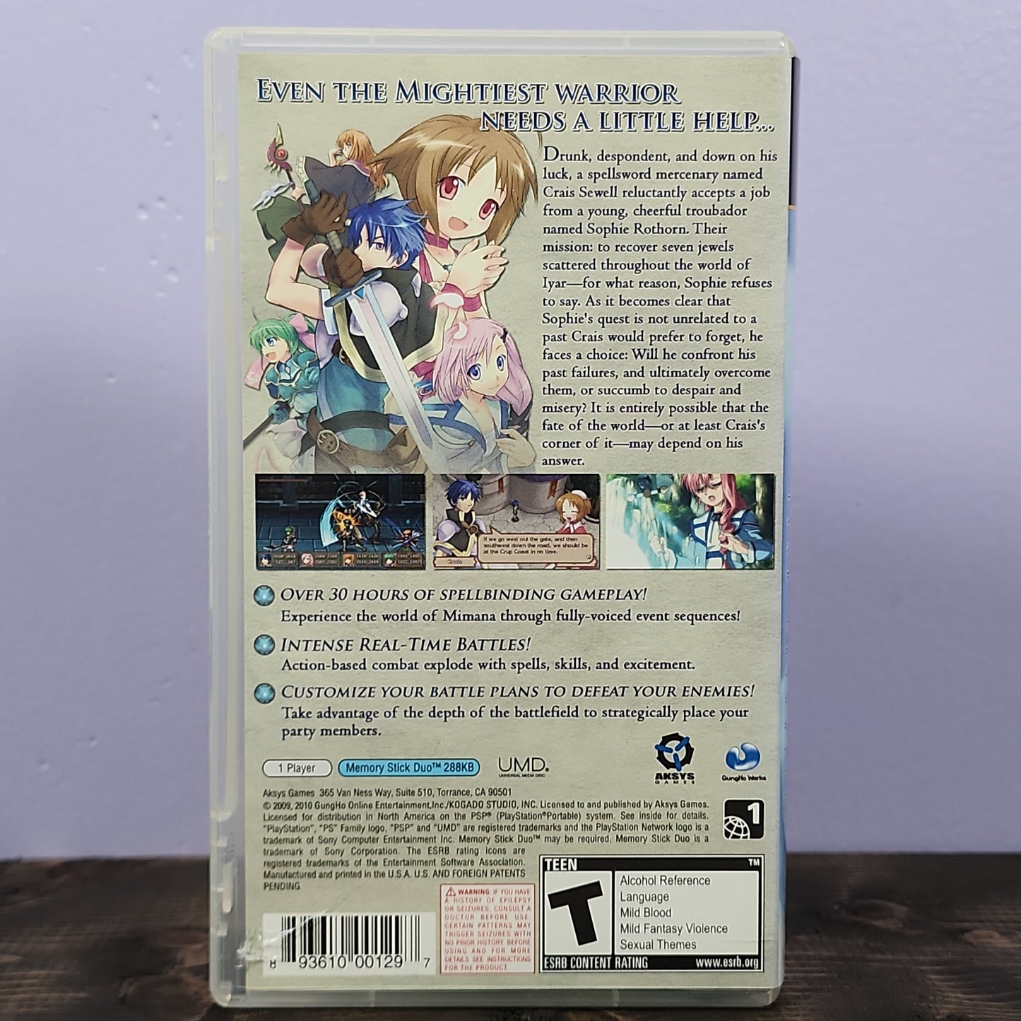 PSP - Minama Iyar Chronicles Retrograde Collectibles Aksys Games, Anime, CIB, GungHo, PSP, RPG, Sony PSP, T Rated, Weeb Preowned Video Game