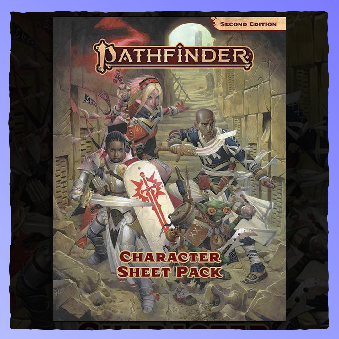 Pathfinder Second Edition - Character Sheet Pack Retrograde Collectibles Paizo, Pathfinder, Roleplaying Game, RPG, TTRPG Role Playing Games