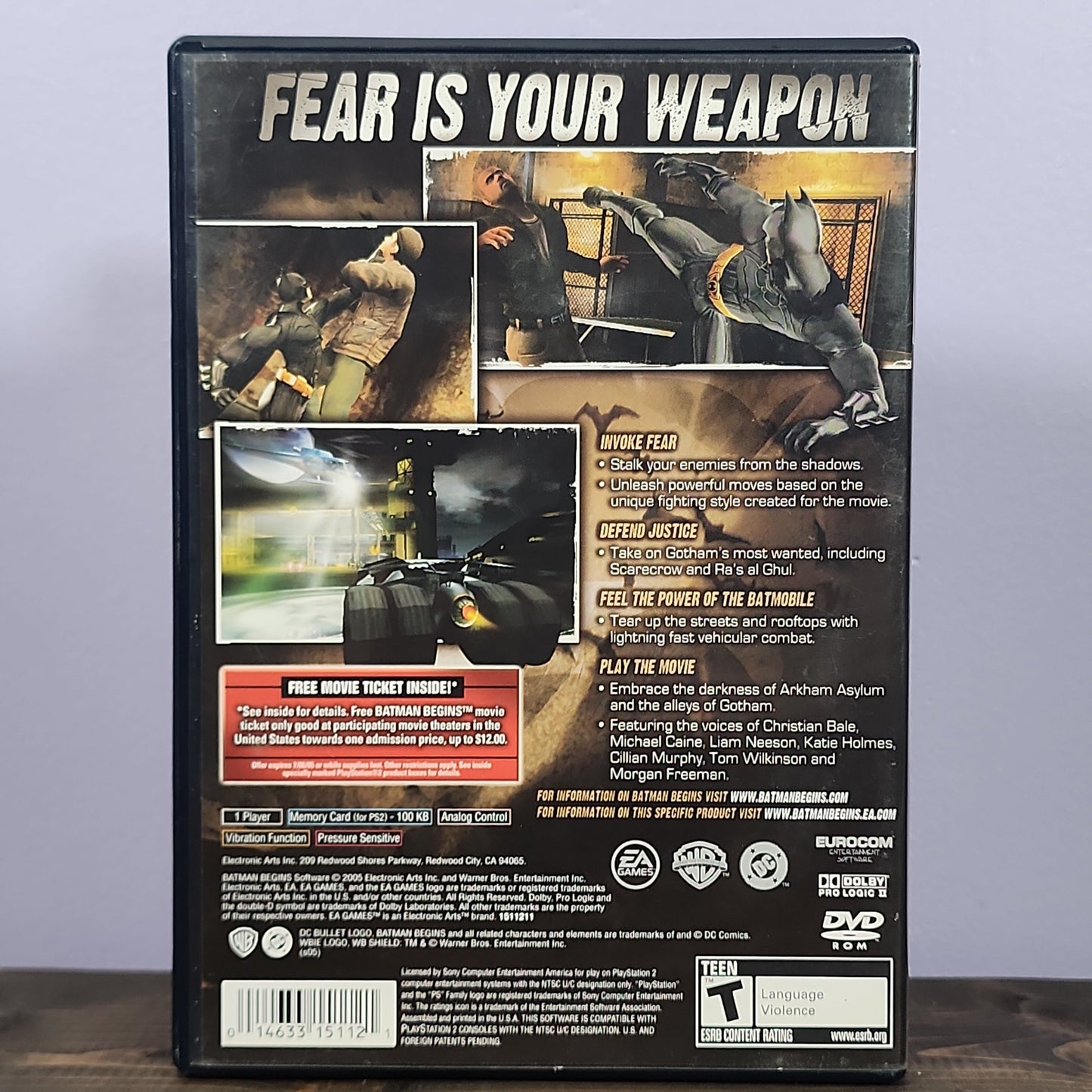 Playstation 2 - Batman Begins Retrograde Collectibles Action, Adventure, Batman, CIB, DC, DC Comics, EA Games, Eurocom, Linear, Movie Tie-In, Playstation Preowned Video Game