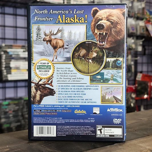 Playstation 2 - Cabela's Alaskan Adventures Retrograde Collectibles Activision, Cabela's, CIB, FUN Labs, Hunting, Playstation 2, PS2, Simulation, T Rated Preowned Video Game