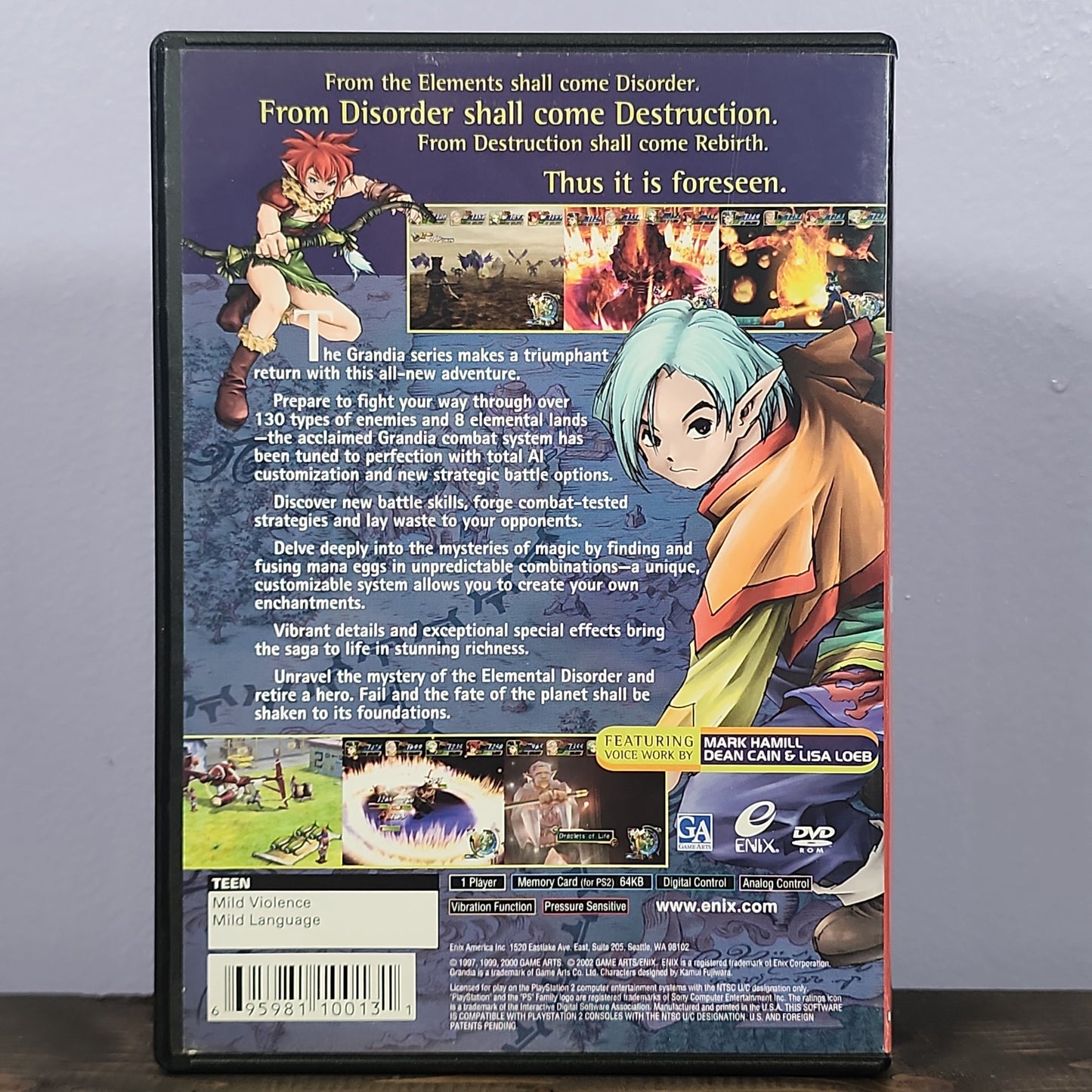 Playstation 2 - Grandia Xtreme Retrograde Collectibles CIB, Game Arts, Grandia, JRPG, Playstation 2, PS2, RPG, T Rated Preowned Video Game