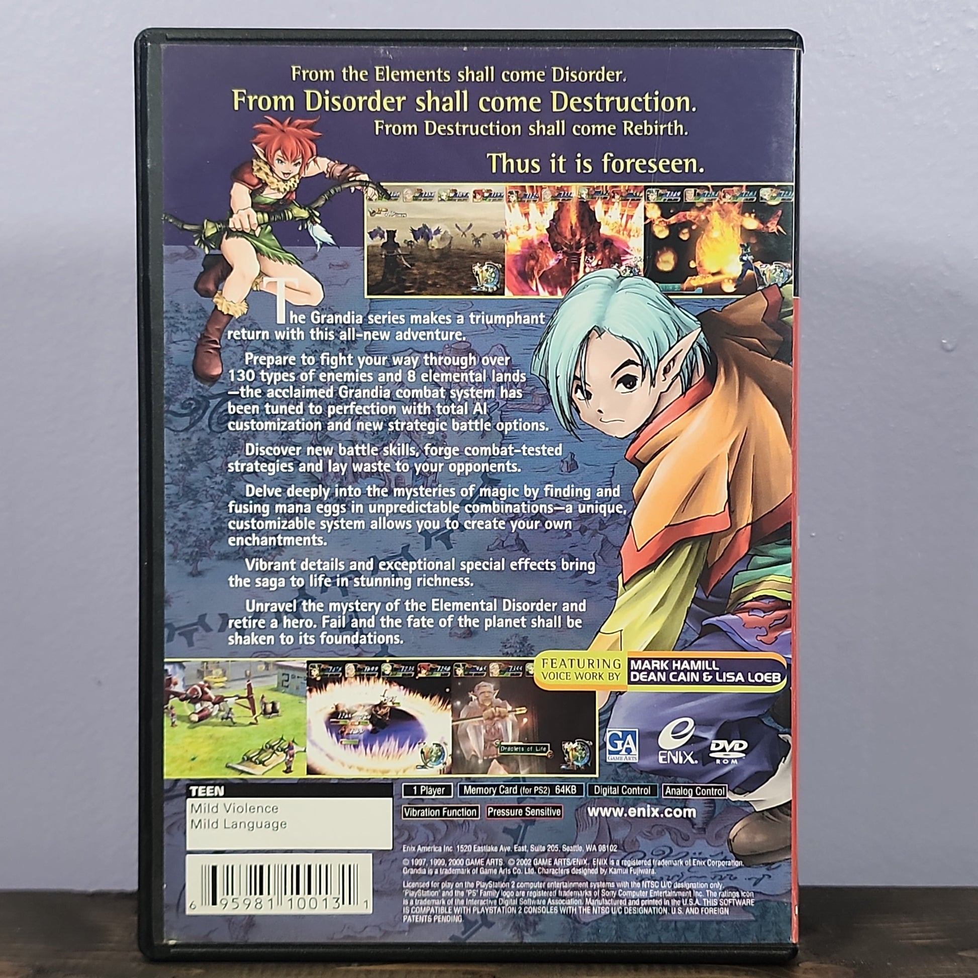 Playstation 2 - Grandia Xtreme Retrograde Collectibles CIB, Game Arts, Grandia, JRPG, Playstation 2, PS2, RPG, T Rated Preowned Video Game