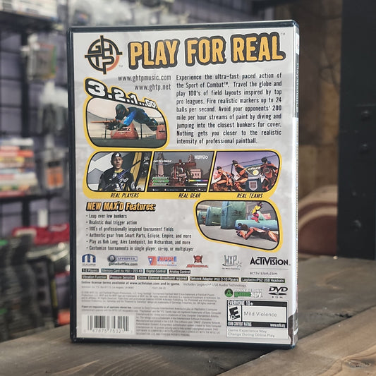 Playstation 2 - Greg Hastings Tournament Paintball Max'd Retrograde Collectibles Activision, CIB, E10 Rated, First Person, First Person Shooter, FPS, Greg Hastings Paintball, Paintb Preowned Video Game