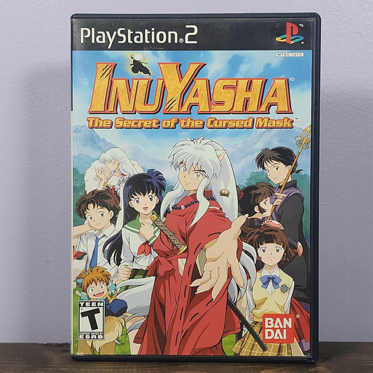 Playstation 2 - Inuyasha: The Secret of the Cursed Mask Retrograde Collectibles Bandai, CIB, Inuyasha, JRPG, Kamui, Playstation 2, PS2, RPG, T Rated Preowned Video Game