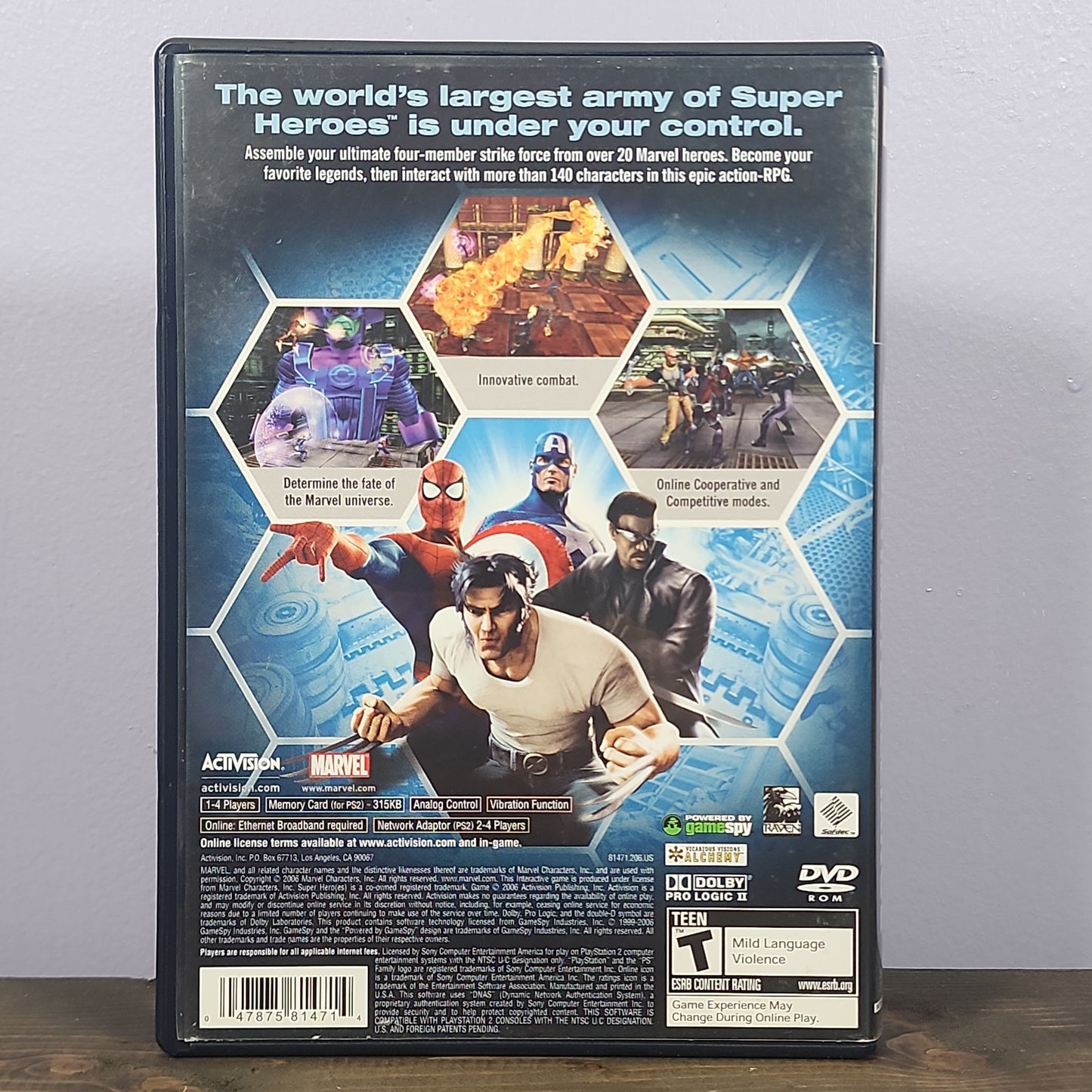 Playstation 2 - Marvel Ultimate Alliance Retrograde Collectibles Action, Activision, CIB, Marvel, Playstation 2, PS2, Raven Software, RPG, Superhero, T Rated Preowned Video Game