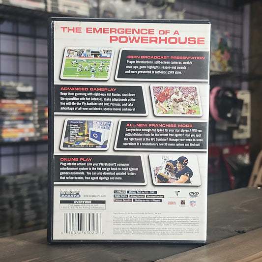 Playstation 2 - NFL 2K3 Retrograde Collectibles American Football, CIB, E Rated, Football, NFL, Playstation 2, PS2, Sega, Sega Sports, Simulation, S Preowned Video Game