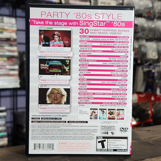 Playstation 2 - SingStar 80s Retrograde Collectibles CIB, Karaoke, Mandatory Peripheral, Music, Playstation 2, PS2, Rhythm, SCEA, SCEE London, SingStar, Preowned Video Game