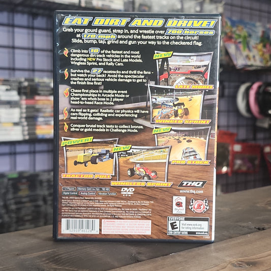 Playstation 2 - Sprint Cars 2: Showdown at Eldora Retrograde Collectibles Auto Racing, Big Ant Studios, CIB, E Rated, Playstation 2, PS2, Racing, Simulation, Sprint Cars, THQ Preowned Video Game