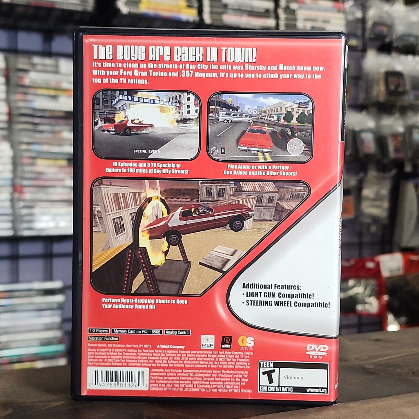 Playstation 2 - Starsky & Hutch Retrograde Collectibles CIB, Gotham Games, Playstation 2, PS2, Racing, Supersonic Software, T Rated, TV Tie-In Preowned Video Game