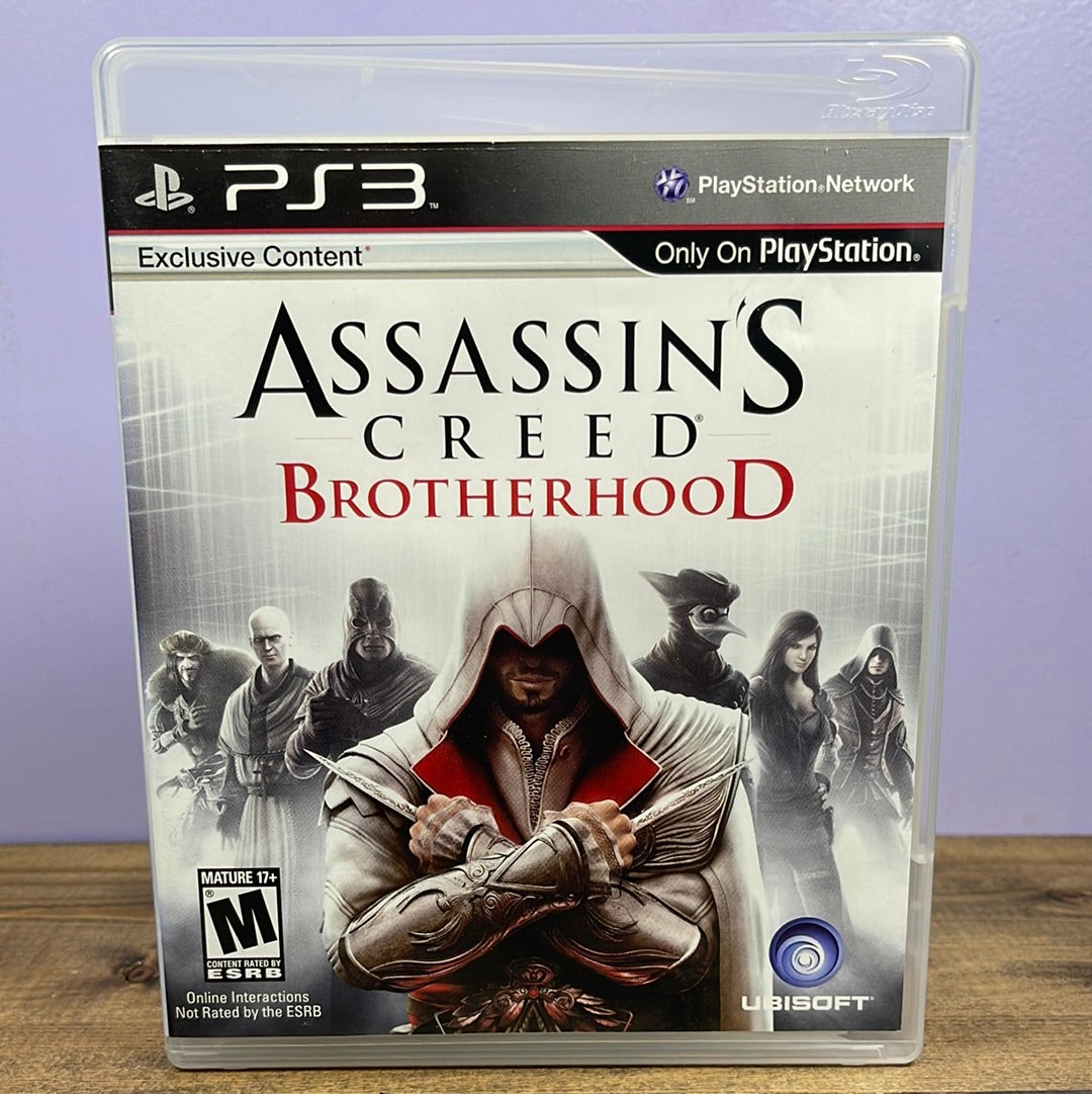 Playstation 3 - Assassin's Creed: Brotherhood Retrograde Collectibles Action, Adventure, Assassin, Assassin's Creed Series, CIB, Ezio, History, M Rated, Open World, Parko Preowned Video Game