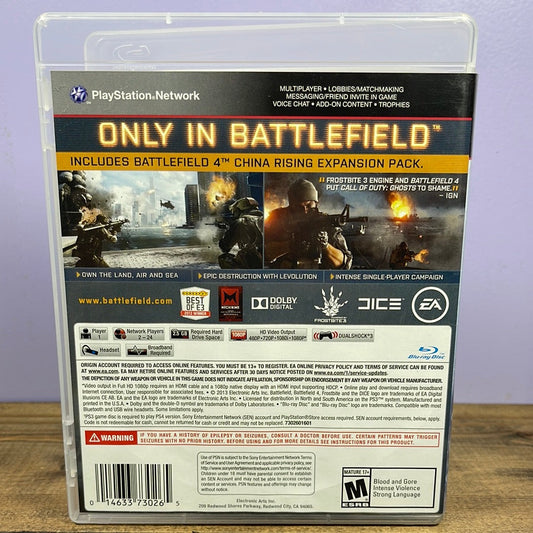 Playstation 3 - Battlefield 4 Retrograde Collectibles Action, Battlefield Series, CIB, DICE, EA, First Person Shooter, FPS, M Rated, Military, Multiplayer Preowned Video Game