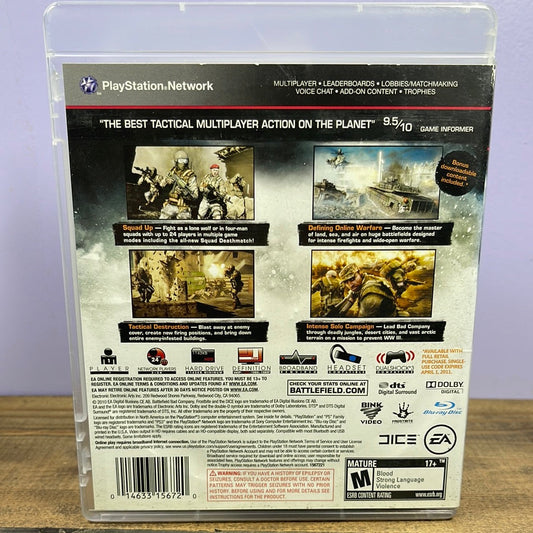 Playstation 3 - Battlefield: Bad Company 2 Retrograde Collectibles Action, Battlefield Series, CIB, DICE, EA, First Person Shooter, FPS, M Rated, Military, Multiplayer Preowned Video Game