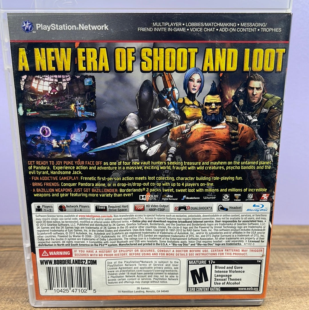 Playstation 3 - Borderlands 2 Retrograde Collectibles 2K Games, Action, Arcade, Borderlands Series, CIB, First Person Shooter, FPS, Gearbox Software, Loot Preowned Video Game