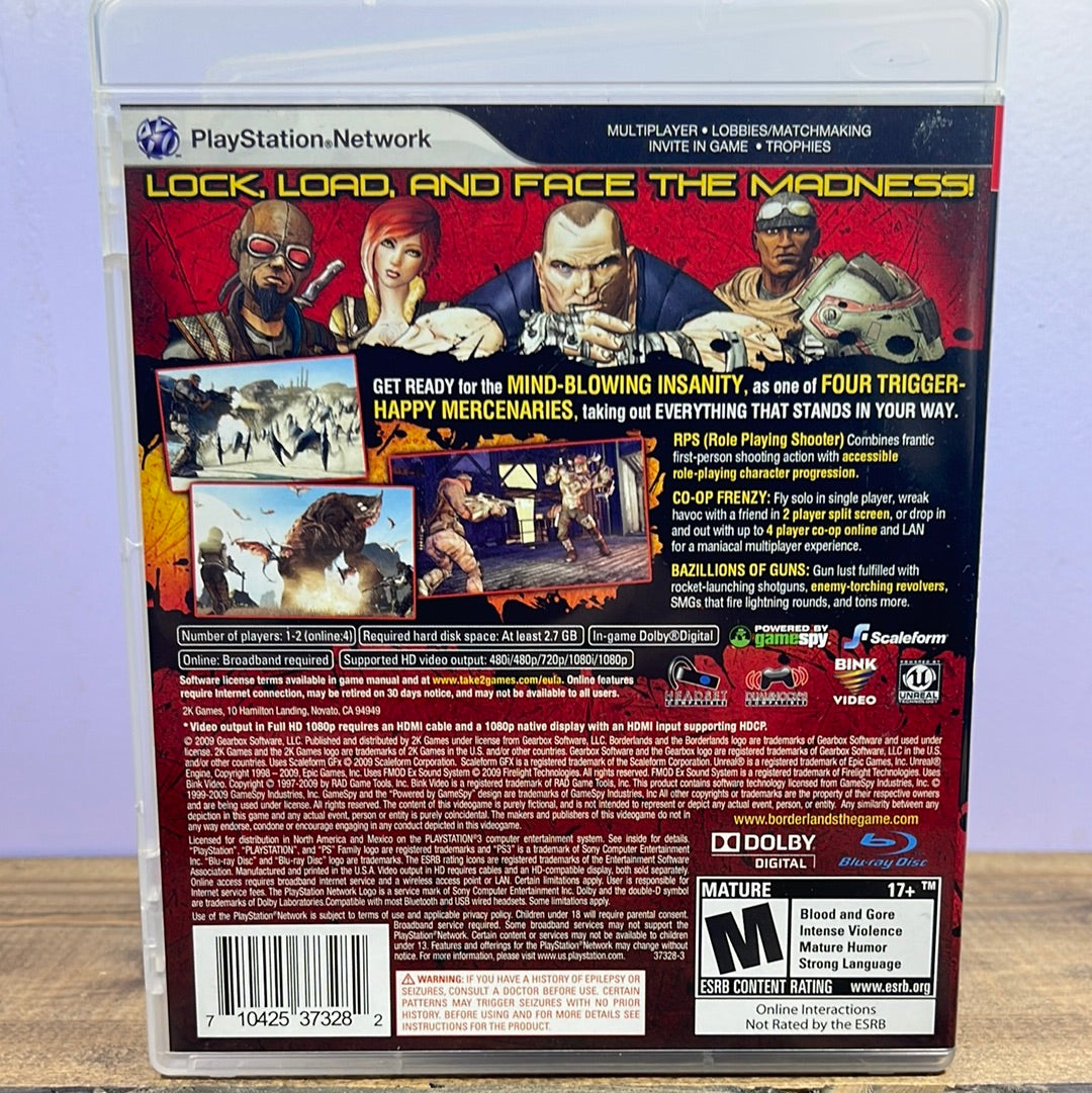 Playstation 3 - Borderlands Retrograde Collectibles 2K Games, Action, Arcade, Borderlands Series, CIB, First Person Shooter, FPS, Gearbox Software, Loot Preowned Video Game