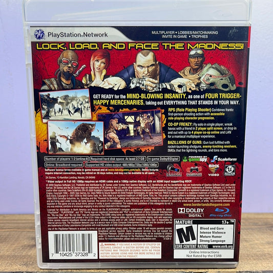 Playstation 3 - Borderlands Retrograde Collectibles 2K Games, Action, Arcade, Borderlands Series, CIB, First Person Shooter, FPS, Gearbox Software, Loot Preowned Video Game