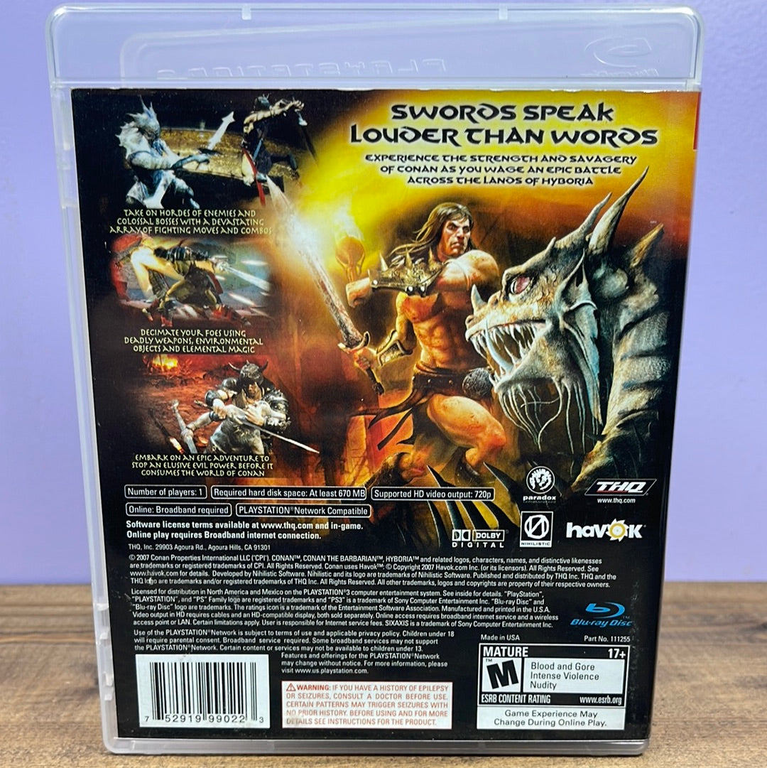 Playstation 3 - Conan Retrograde Collectibles Action, Adventure, CIB, Conan, Fantasy, M Rated, Playstation 3, PS3, THQ Preowned Video Game