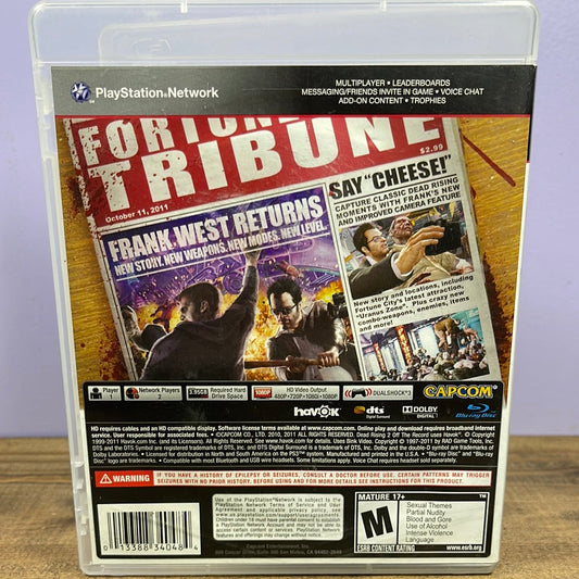 Playstation 3 - Dead Rising 2: Off the Record Retrograde Collectibles Action, Adcenture, Capcom, CIB, Dead Rising Series, Frank West, Gore, Horror, M Rated, Open World, P Preowned Video Game