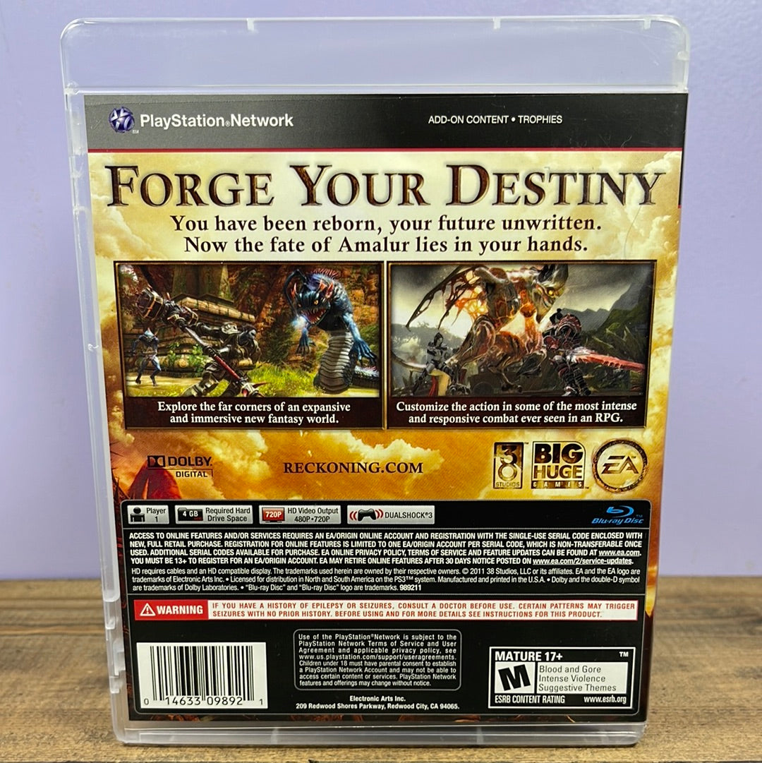 Playstation 3 - Kingdoms of Amalur Reckoning Retrograde Collectibles Big Huge Games, CIB, EA, Fantasy, Ken Rolston, M Rated, Open World, Playstation 3, PS3, R.A. Salvato Preowned Video Game