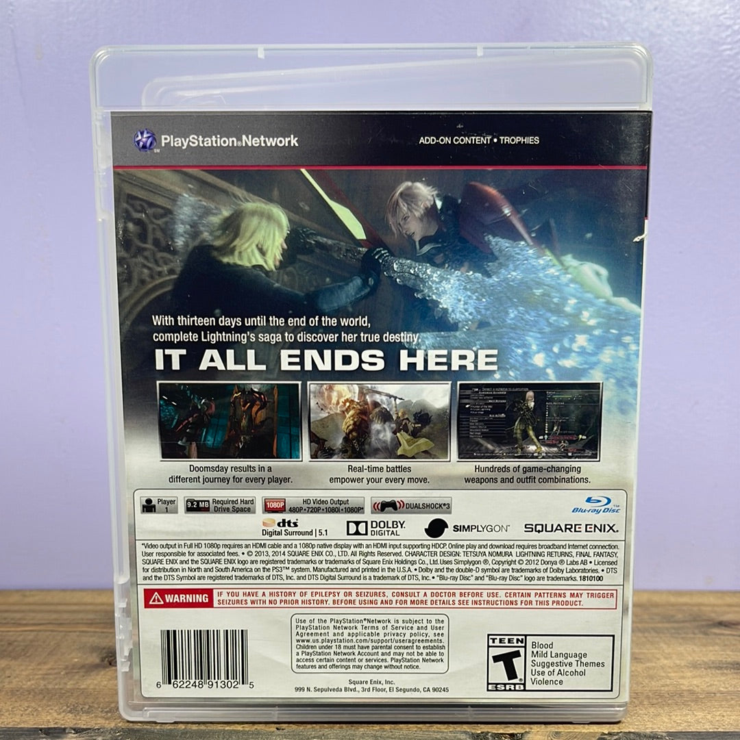 Playstation 3 - Lightning Returns: Final Fantasy XIII Retrograde Collectibles CIB, Fantasy, Female Protagonist, Final Fantasy Series, JRPG, Playstation 3, PS3, RPG, Square Enix, Preowned Video Game