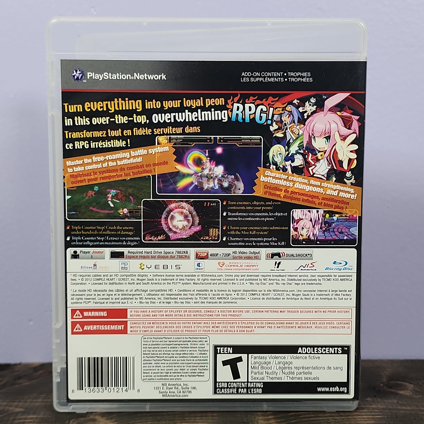 Playstation 3 - Mugen Souls Retrograde Collectibles Adventure, Ghostlight LTD, Idea Factory, JRPG, NIS America, Playstation 3, PS3, RPG, Strategy, T Rat Preowned Video Game