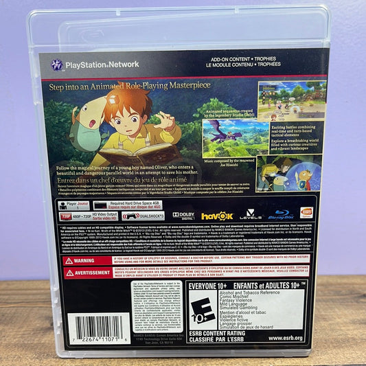 Playstation 3 - Ni No Kuni: Wrath of the White Witch Retrograde Collectibles Action, Adventure, Bandai Namco, CIB, E10 Rated, JRPG, Level 5, Ni no Kuni Series, Playstation 3, PS Preowned Video Game