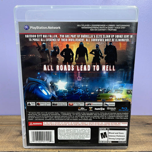 Playstation 3 - Resident Evil: Operation Raccoon City Retrograde Collectibles Action, Capcom, CIB, Co-op, Horror, Leon S. Kennedy, M Rated, Multiplayer, Playstation 3, PS3, Resid Preowned Video Game