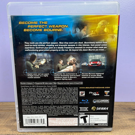Playstation 3 - Robert Ludlum's The Bourne Conspiracy Retrograde Collectibles Action, CIB, Jason Bourne, Playstation 3, PS3, Robert Ludlum, Sierra, T Rated Preowned Video Game