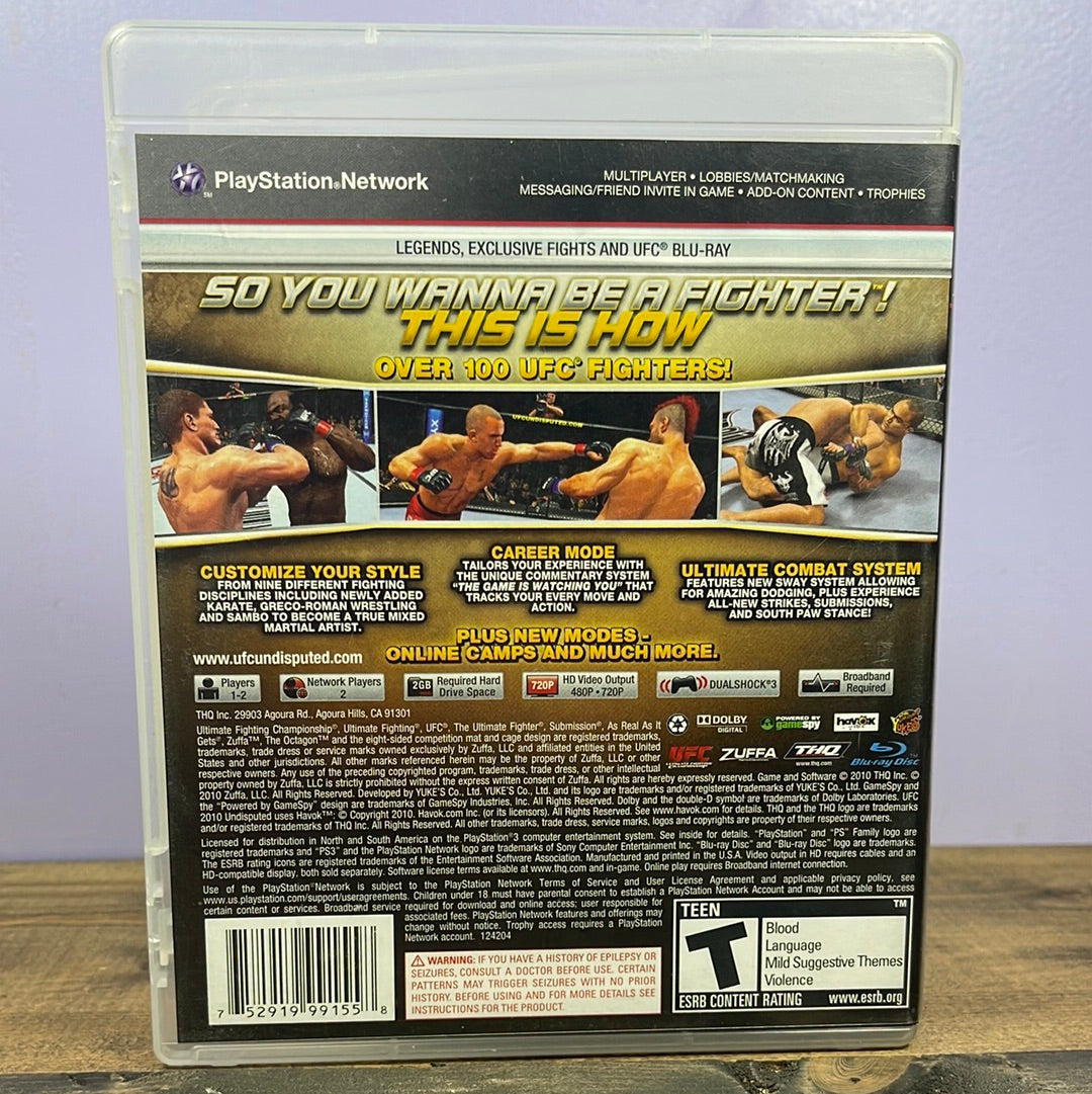 Playstation 3 - UFC Undisputed 2010 Retrograde Collectibles Action, CIB, Fighting, MMA, Playstation 3, PS3, Sports, T Rated, THQ, UFC, Wrestling Preowned Video Game