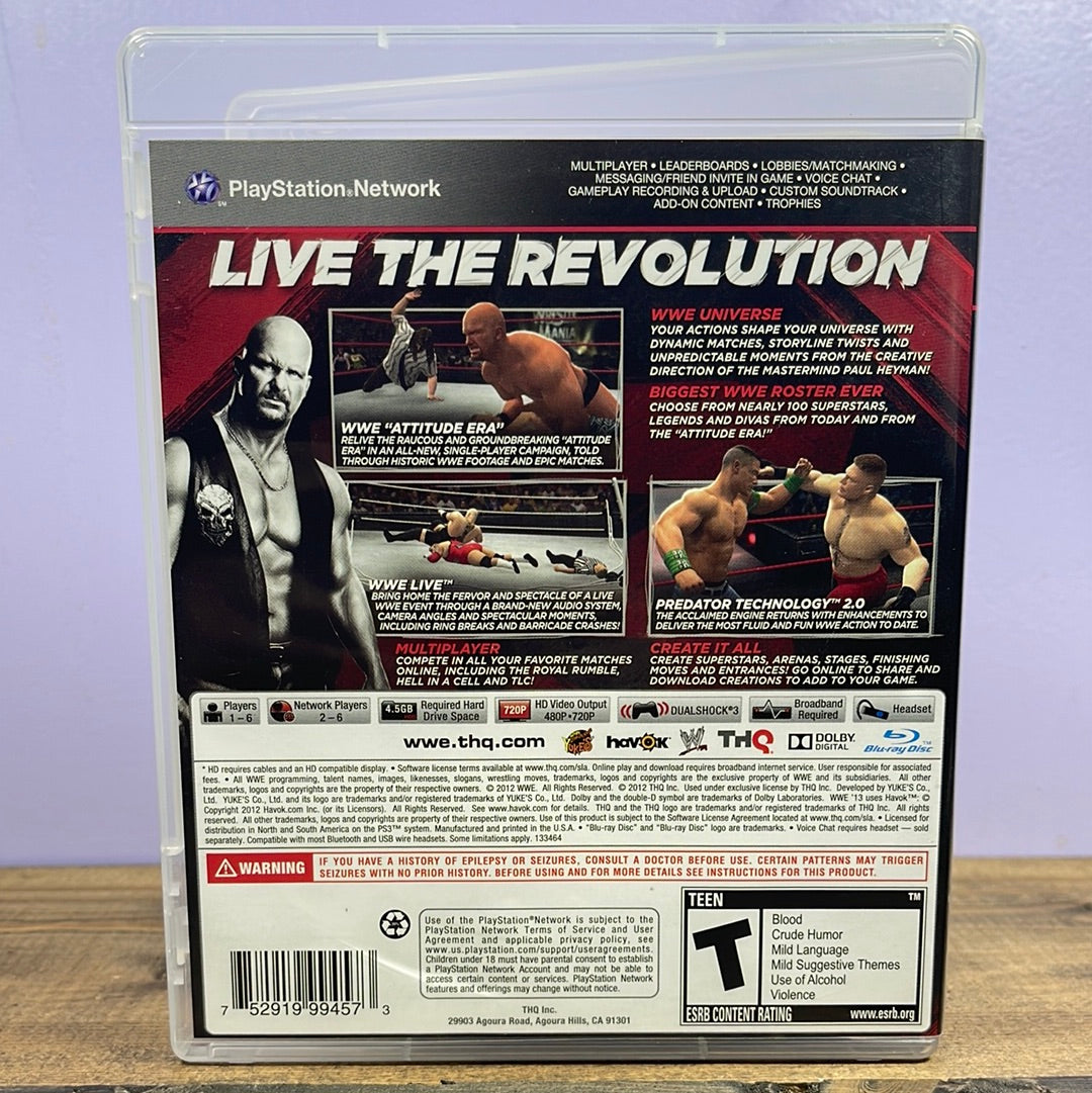 Playstation 3 - WWE '13 Retrograde Collectibles Action, Attitude Era, CIB, CM Punk, Fighting, Playstation 3, Pro Wrestling, PS3, T Rated, THQ, Wrest Preowned Video Game