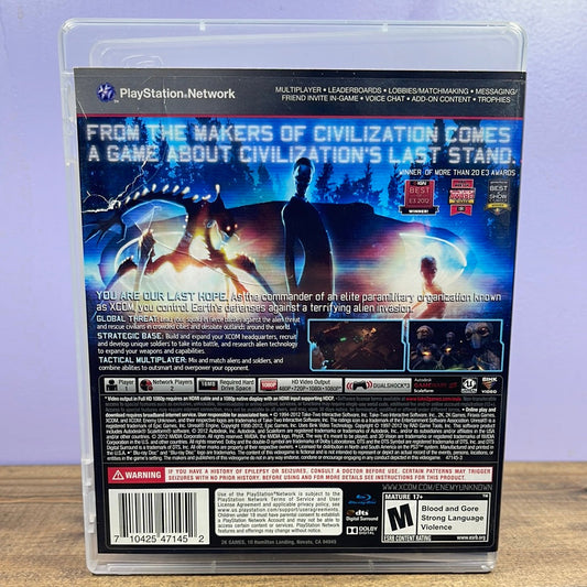 Playstation 3 - XCOM: Enemy Unknown Retrograde Collectibles 2K Games, CIB, Firaxis, Playstation 3, PS3, Sci-Fi, Strategy, Turn-Based, XCOM Series Preowned Video Game