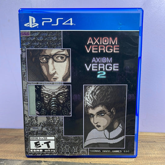 Playstation 4 - Axiom Verge 1 and 2 [Limited Run Bundle] Retrograde Collectibles Bundle, Limited Run, Metroidvania, Platformer, Playstation, Playstation 4, PS4, Shooter, Side Scroll Preowned Video Game 