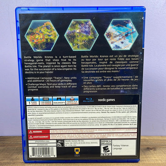 Playstation 4 - Battle Worlds Kronos Retrograde Collectibles Battle Worlds Kronos, CIB, Nordic Games, Playstation, Playstation 4, PS4, Strategy Preowned Video Game