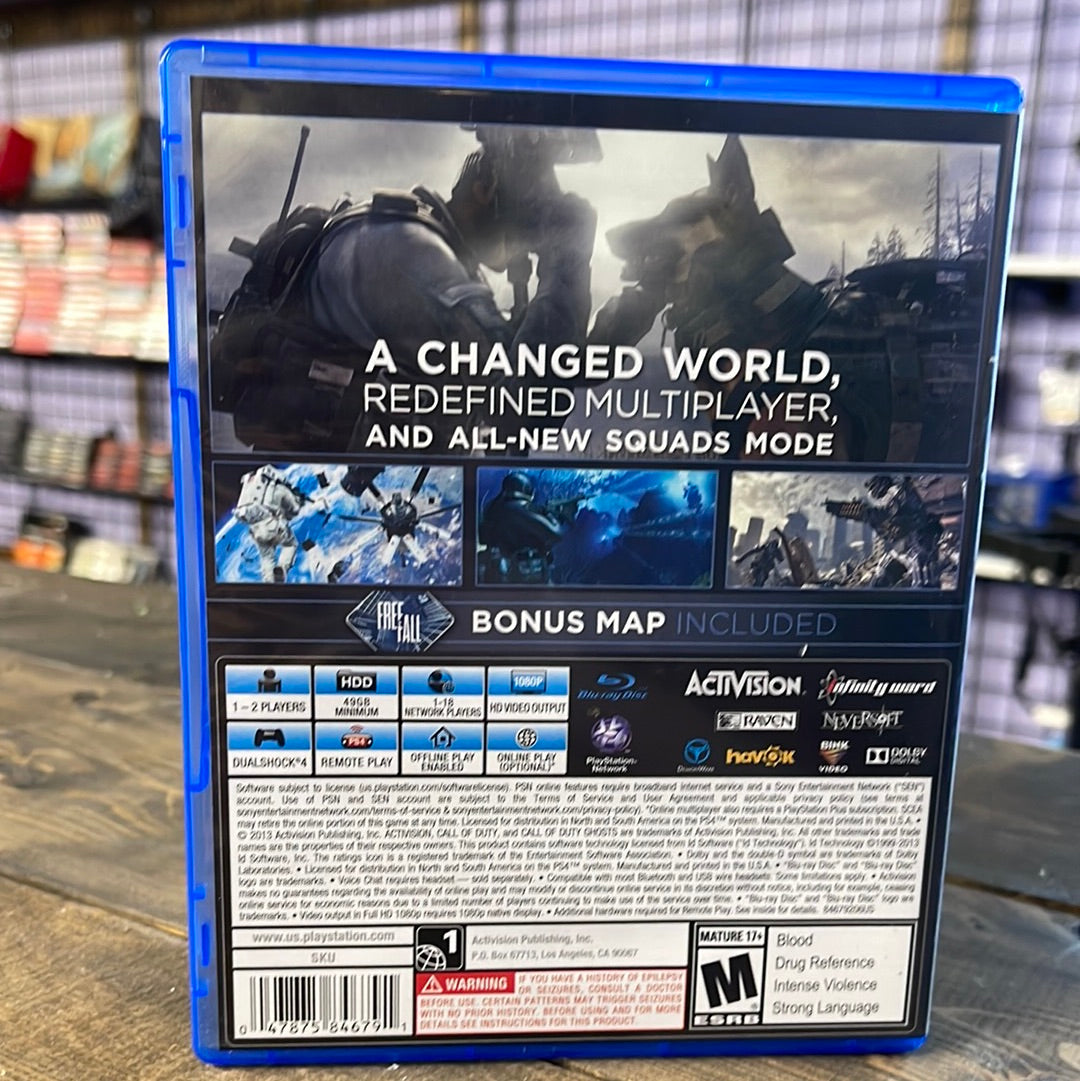 Playstation 4 - Call of Duty: Ghosts Retrograde Collectibles Call of Duty Series, CIB, COD, First Person Shooter, FPS, M Rated, Multiplayer, Playstation 4, PS4,  Preowned Video Game