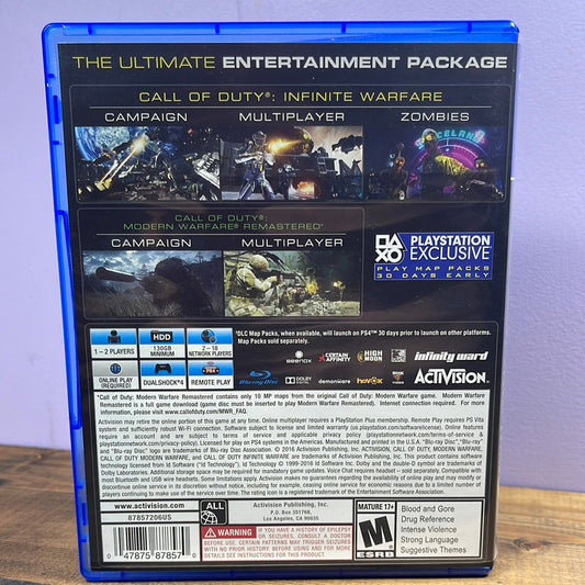 Playstation 4 - Call of Duty Infinite Warfare Legacy Edition Retrograde Collectibles Action, Activision, Call of Duty, CIB, First Person Shooter, Legacy Edition, Playstation, Playstatio Preowned Video Game