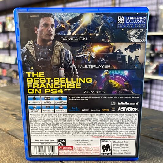 Playstation 4 - Call of Duty: Infinite Warfare Retrograde Collectibles Action, Activision, CIB, COD, First Person, First Person Shooter, FPS, Futuristic, Infinity Ward, Mu Preowned Video Game