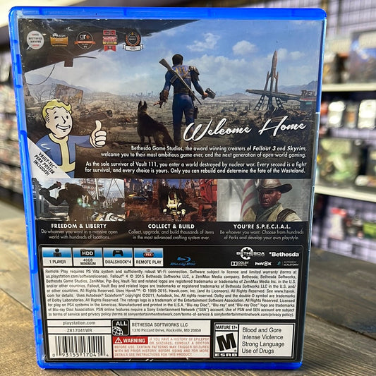 Playstation 4 - Fallout 4 Retrograde Collectibles Bethesda, CIB, Fallout, FPS, Playstation 4, Post-apocalyptic, PS4, RPG, Survival Preowned Video Game