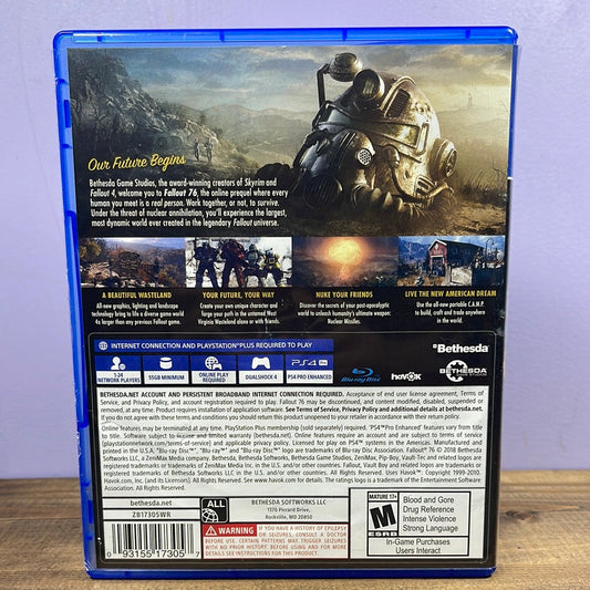 Playstation 4 - Fallout 76 Retrograde Collectibles Bethesda, Bethesda Softworks, CIB, Fallout, Fallout 76, Playstation, Playstation 4, PS4 Preowned Video Game
