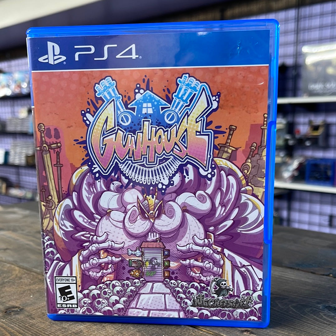 Playstation 4 - Gunhouse Retrograde Collectibles Arcade, CIB, Limited Run, Mystic Systems, Necrosoft Games, Playstation 4, PS4, Puzzle, Strategy, Tow Preowned Video Game